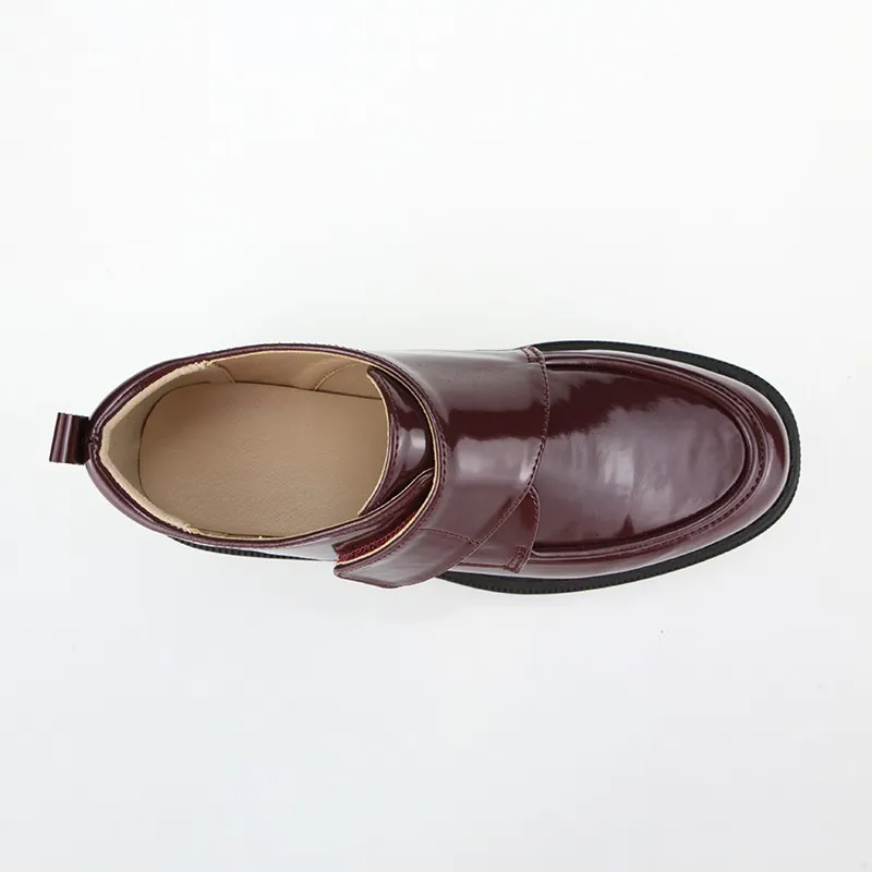 Burgundy Velcro Chunky Loafer Burgundy Velcro Chunky Loafer
